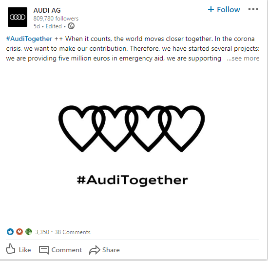 sociālie tīkli-Audi business