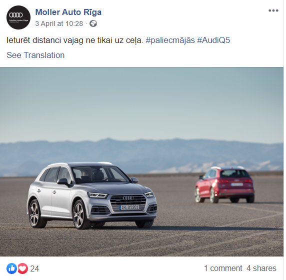 sociālie tīkli- Audi reklāma (2)