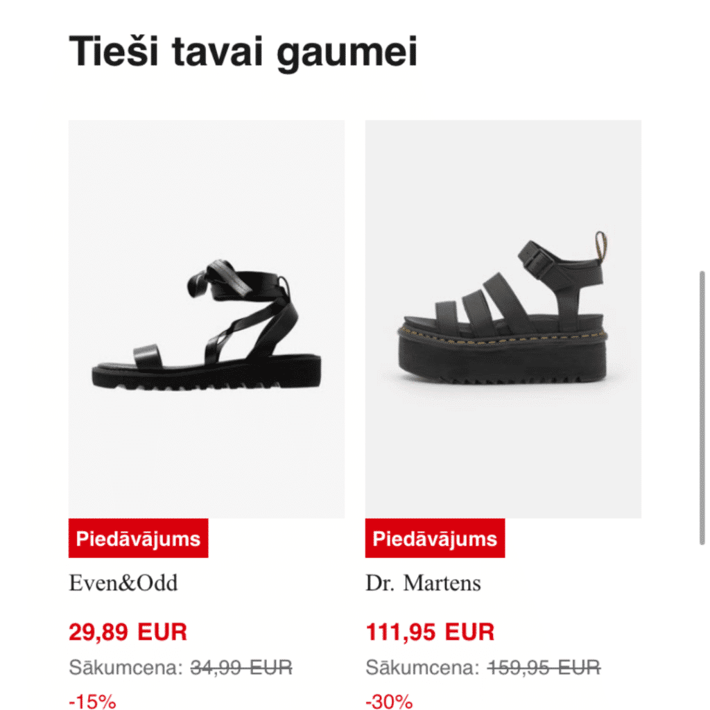 Personalizētie iepirkumu ieteikumi